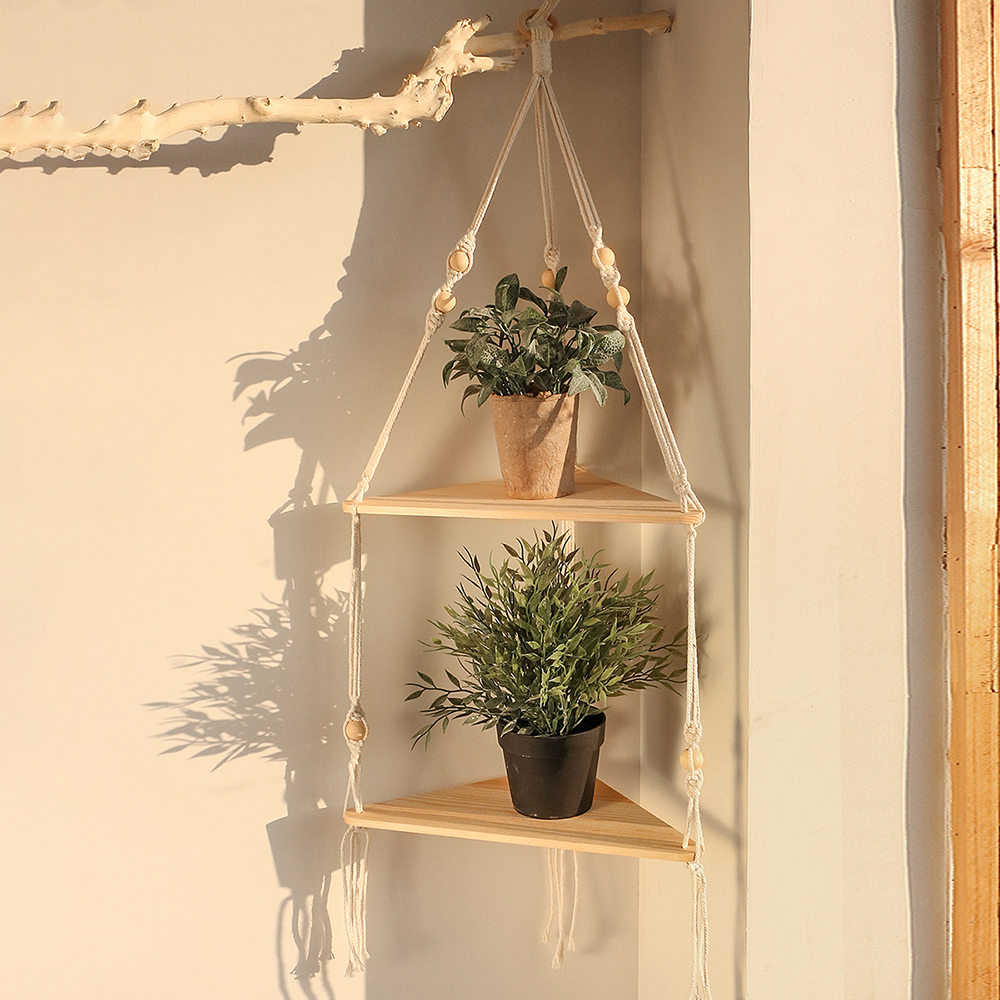 Triangle Shelves Wall Decor Ma - Candle Holder Supplies reseña y precio