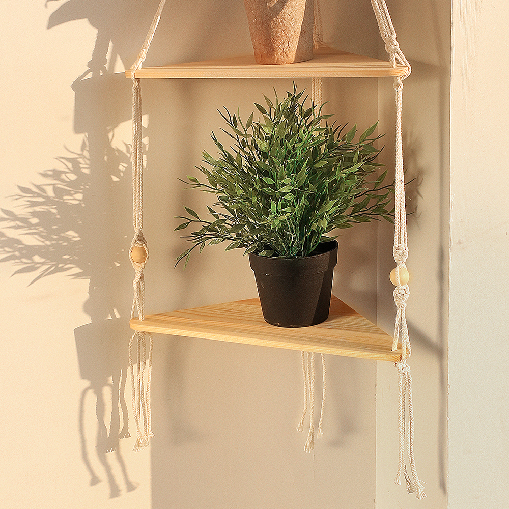 Triangle Shelves Wall Decor Ma - Candle Holder Supplies reseña y precio