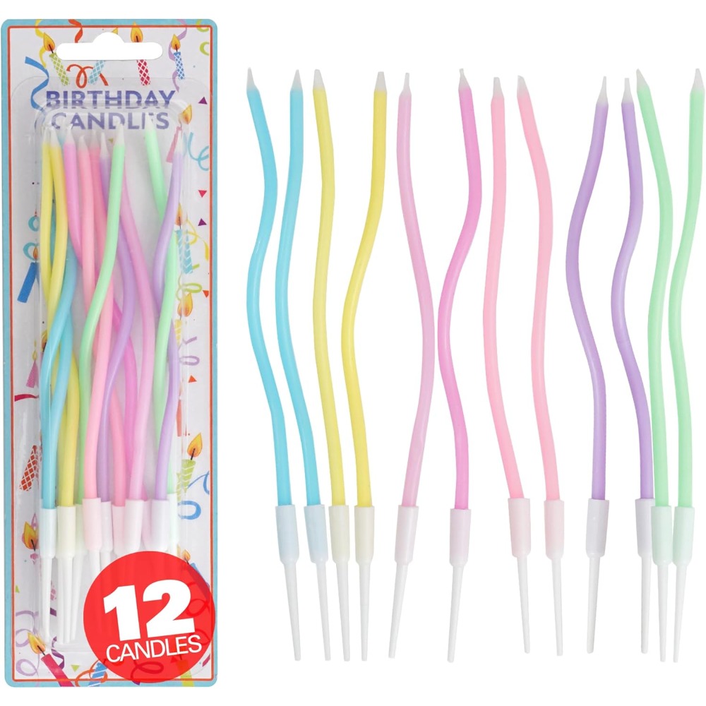 Rainbow Spiral Birthday Cake C - Candle Holder Supplies reseña y precio