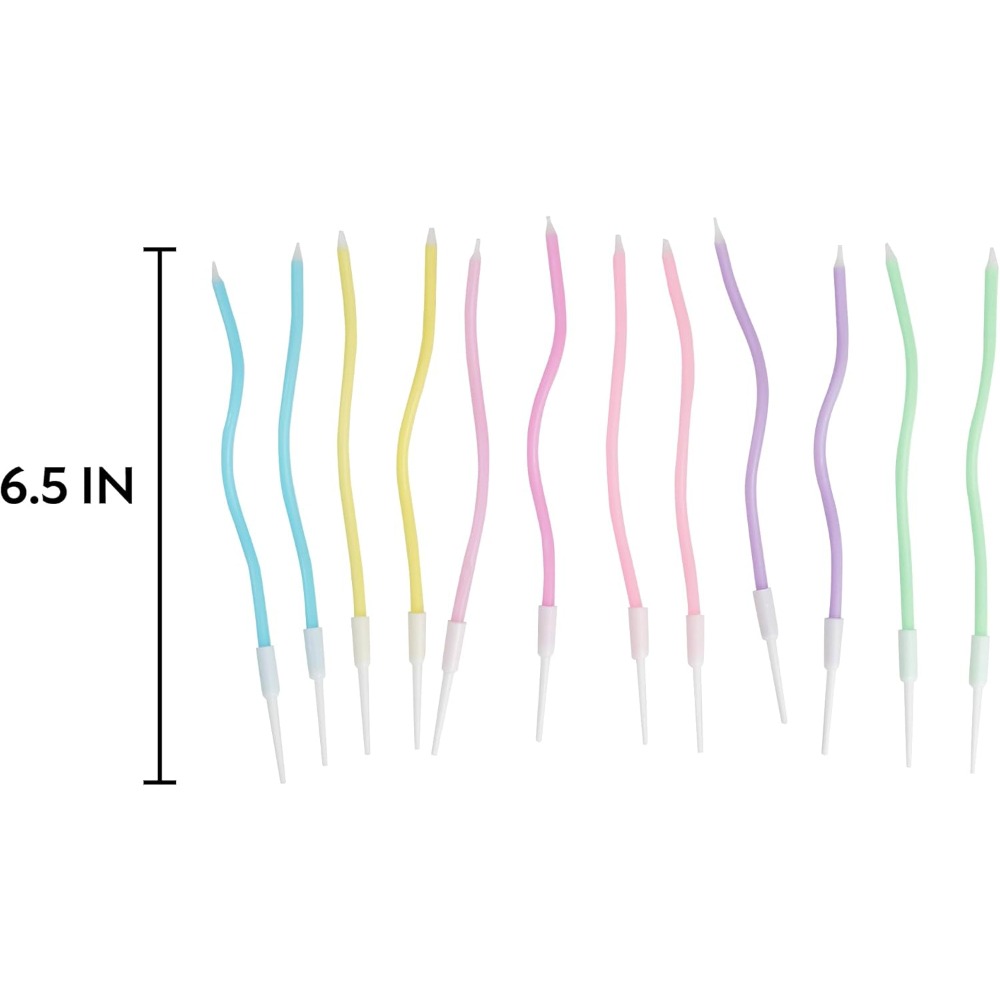 Rainbow Spiral Birthday Cake C - Candle Holder Supplies reseña y precio