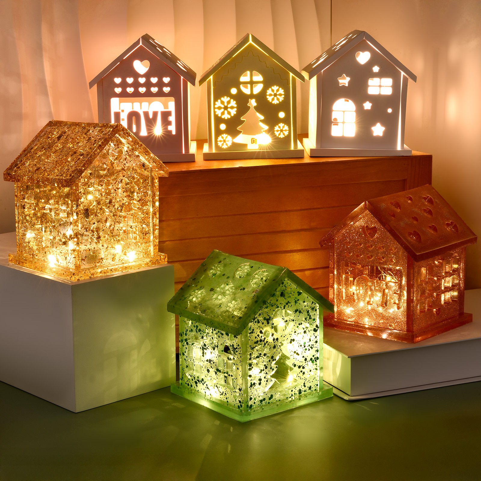 3D House Silicone Mold DIY Chr - Candle Holder Supplies reseña y precio