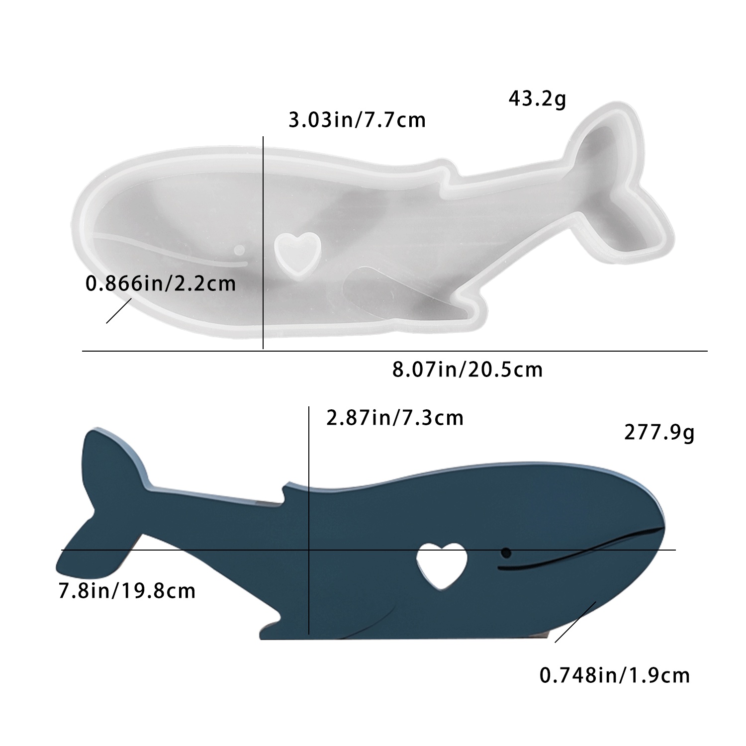 DIY epoxy resin mold heart wha - Candle Holder Supplies reseña y precio