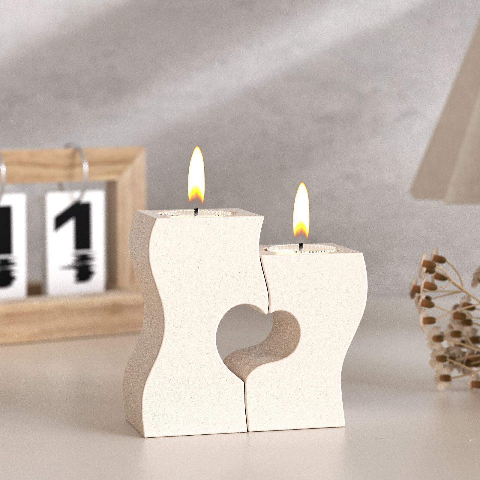 S Heart Candlestick Silicone M - Candle Holder Supplies reseña y precio