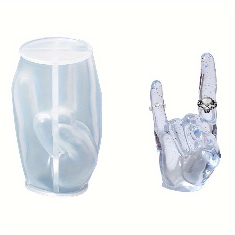 1pc Large Rock Gesture Silicon - Candle Holder Supplies reseña y precio