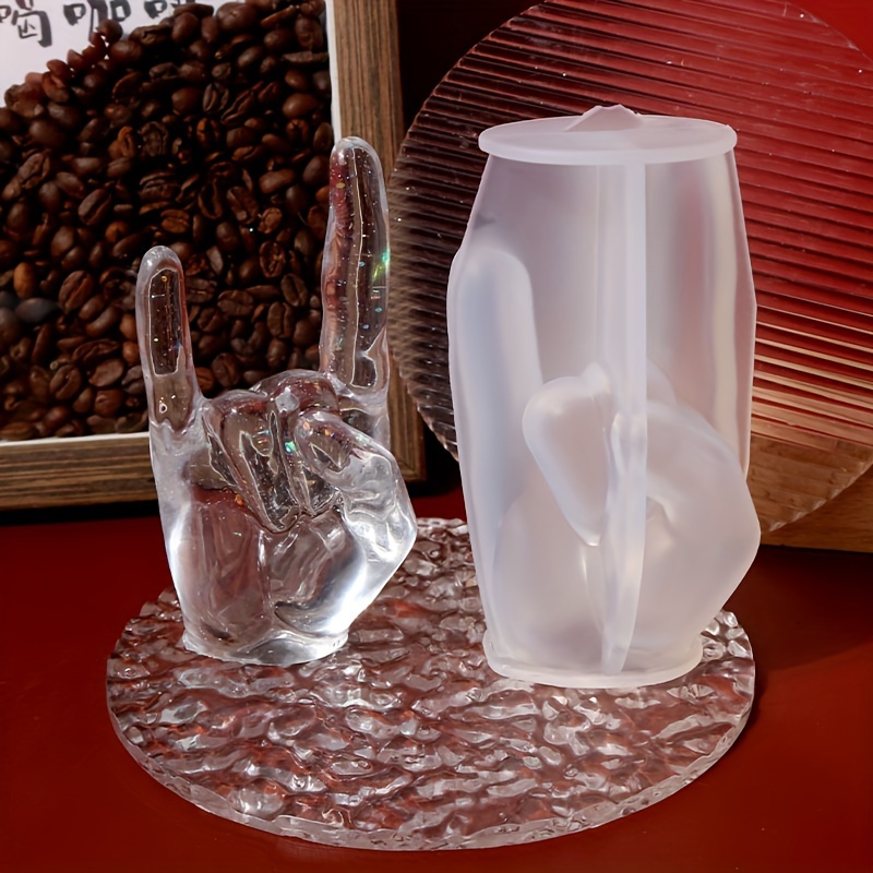 1pc Large Rock Gesture Silicon - Candle Holder Supplies reseña y precio