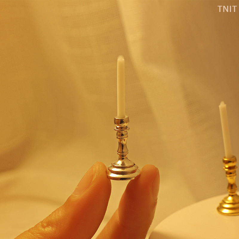 [J] 1Pair 1:12 Dollhouse Minia - Candle Holder Supplies reseña y precio