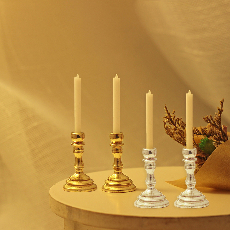[J] 1Pair 1:12 Dollhouse Minia - Candle Holder Supplies reseña y precio