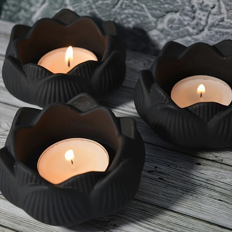 1pc DIY Lotus Flower Silicone  - Candle Holder Supplies reseña y precio
